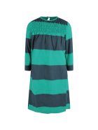 Bobo Choses Green Striped Girl Dress Bobo Choses Green Striped Girl Dress - Green