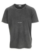 Saint Laurent Logo T-shirt Saint Laurent Logo T-shirt - FADED BLACK
