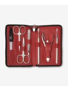 Zipped Manicure Set "grand Holly" Larusmiani Zipped Manicure Set "grand Holly" - red