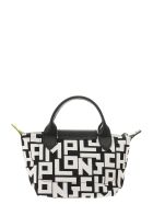 Longchamp Le Pliage Lgp - Top Handle Bag Xs Longchamp Le Pliage Lgp - Top Handle Bag Xs - Black/white