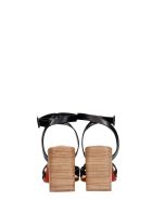 Christian Louboutin Ella 85 Sandals In Black Leather Christian Louboutin Ella 85 Sandals In Black Leather - black