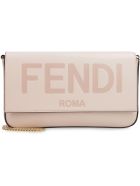 Fendi Leather Wallet On Chain Fendi Leather Wallet On Chain - Pink