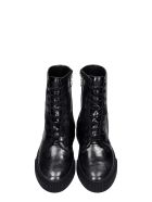 Gienchi Booz Metal Combat Boots In Black Leather Gienchi Booz Metal Combat Boots In Black Leather - black