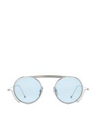 Thom Browne Cooper Tbs111 Sunglasses Thom Browne Cooper Tbs111 Sunglasses - SILVER LIGHT BLUE (Silver)