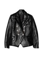 Balmain Blazer Doppiopetto Teen Nero Balmain Blazer Doppiopetto Teen Nero - Nero