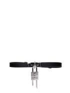 Givenchy Turnlock Belts In Black Leather Givenchy Turnlock Belts In Black Leather - black