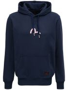 Evisu Blue Cotton Hoodie With Logo Print Evisu Blue Cotton Hoodie With Logo Print - Blu