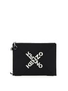 Kenzo Large Pouch Cross Logo Kenzo Large Pouch Cross Logo - Noir