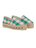 Philosophy X Manebi Logo Espadrilles Philosophy x Manebí Philosophy X Manebi Logo Espadrilles - GREEN PINK