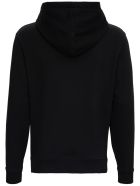 Saint Laurent Jersey Hoodie With Logo Print Saint Laurent Jersey Hoodie With Logo Print - Black