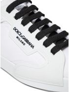 Portofino Sneakers In Nylon And Rubber With Logo Dolce & Gabbana Portofino Sneakers In Nylon And Rubber With Logo - Bianco