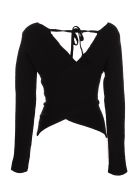 Moncler Scollo A V Tricot Moncler Scollo A V Tricot - Nero