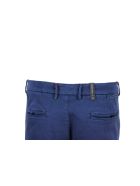 Sartoria Tramarossa Luis Slim Trousers In Stretch Cotton Gabardine With America Pockets With Sartorial Stitching Sartoria Tramarossa Luis Slim Trousers In Stretch Cotton Gabardine With America Pockets With Sartorial Stitching - Blu