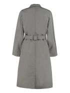 Prada Techno Fabric Trench Coat Prada Techno Fabric Trench Coat - grey