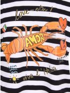 Alessandro Enriquez 'love-ster' Cotton T-shirt Alessandro Enriquez 'love-ster' Cotton T-shirt - Black Stripes