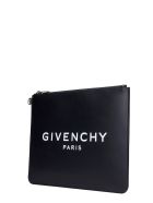 Givenchy Large Zipped Clutch In Black Leather Givenchy Large Zipped Clutch In Black Leather - black