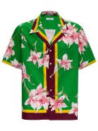 Valentino Cotton Shirt With Floral Print Valentino Cotton Shirt With Floral Print - Green