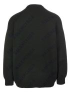 Dark Green And Black All-over Diag Logo Unisex Pullover Balenciaga Dark Green And Black All-over Diag Logo Unisex Pullover - Dark green/ink
