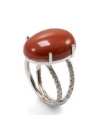 Lo Spazio Mare Rosso Ring Lo Spazio Jewelry Lo Spazio Mare Rosso Ring - Red