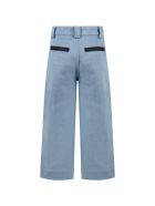 Sonia Rykiel Light Blue Jeans For Girl With Logo Sonia Rykiel Light Blue Jeans For Girl With Logo - Denim