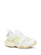 Balenciaga Track Clear Sole Sneakers In Mix Of Materials Balenciaga Track Clear Sole Sneakers In Mix Of Materials - White