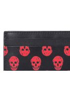 Alexander McQueen Skull Cards Holder Alexander McQueen Skull Cards Holder - Nero e Rosso
