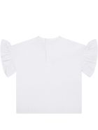 Givenchy White T-shirt For Babygirl With Double Logo Givenchy White T-shirt For Babygirl With Double Logo - White