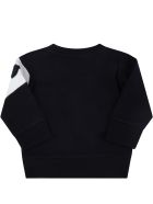 Moncler Blue Tracksuit For Baby Kids With Patch Moncler Blue Tracksuit For Baby Kids With Patch - Blue
