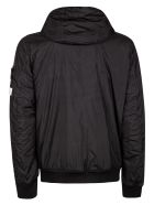 Stone Island Logo Patched Windbreaker Stone Island Logo Patched Windbreaker - Black