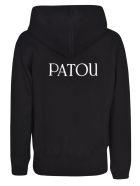 Patou Zipped Logo Hoodie Patou Zipped Logo Hoodie - Black