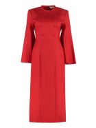 Fendi Wool And Silk Mini Dress Fendi Wool And Silk Mini Dress - red