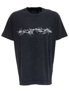 Givenchy Black Oversize Cotton T-shirt With Print Givenchy Black Oversize Cotton T-shirt With Print - Black
