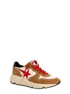 Running Sole Sneakers Golden Goose Running Sole Sneakers - CREAMY WHITE COGNAC RED BLACK