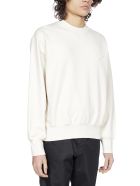 Prada Logo-patch Cotton Sweatshirt Prada Logo-patch Cotton Sweatshirt - Naturale
