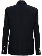 Balmain Double-breasted Blazer In Wool Blend Balmain Double-breasted Blazer In Wool Blend - Black