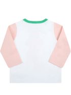 Stella McCartney Kids Multicolor T-shirt For Baby Girl With Dog Stella McCartney Kids Multicolor T-shirt For Baby Girl With Dog - Multicolor