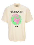 MSGM "fantastic Green" T-shirt MSGM "fantastic Green" T-shirt - NEUTRALS