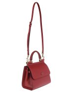 Red Leather Sicily Small Tote Bag Dolce & Gabbana Red Leather Sicily Small Tote Bag - POPPY RED