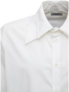 Valentino White Cotton Poplin Shirt Valentino White Cotton Poplin Shirt - White