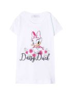 Monnalisa White T-shirt Monnalisa White T-shirt - Bianco