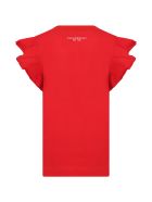 Philosophy di Lorenzo Serafini Kids Red T-shirt For Girl With Logo Philosophy di Lorenzo Serafini Kids Red T-shirt For Girl With Logo - Rosso