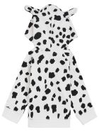 Stella McCartney Kids Dalmatian Cotton Fleece Hoodie Stella McCartney Kids Dalmatian Cotton Fleece Hoodie - White/black
