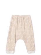 Fendi Ff Motif Track Pants Fendi Ff Motif Track Pants - Begie