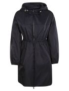 Moncler Fitted Waist Hooded Jacket Moncler Fitted Waist Hooded Jacket - Blue