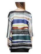 Pleats Please Multicoloured Leaf Vein Top Pleats Please Issey Miyake Pleats Please Multicoloured Leaf Vein Top - Blu scuro