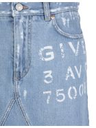 Givenchy Atelier Delave' Blue Mini Skirt Givenchy Atelier Delave' Blue Mini Skirt