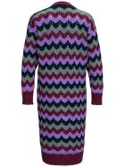 M Missoni Zig Zag Long Cardigan In Wool Blend M Missoni Zig Zag Long Cardigan In Wool Blend - Multicolor