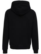 Dsquared2 Black Cotton Hoodie With Logo Print Dsquared2 Black Cotton Hoodie With Logo Print - Black