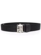 Man Black Givenchy Canvas Belt With Silver 4g Buckle Givenchy Man Black Givenchy Canvas Belt With Silver 4g Buckle - Black