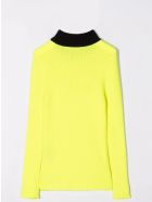 Balmain Two-tone Ribbed Sweater Balmain Two-tone Ribbed Sweater - Yellow